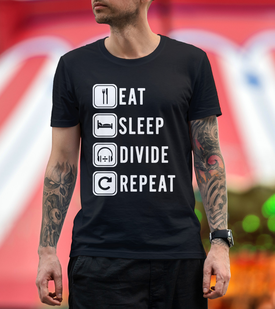 Eat Sleep Divide Repeat T-Shirt