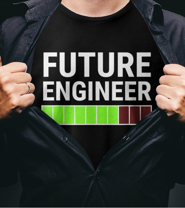 Future Engineer Loading Bar Progress Cool T-Shirt