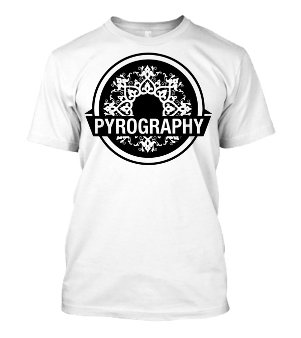 Pyrography Leather Burning Art Pattern Decorative T-Shirt