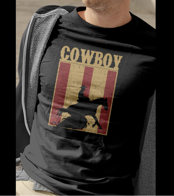 Cowboy Reining Horse Sliding Stop T-Shirt