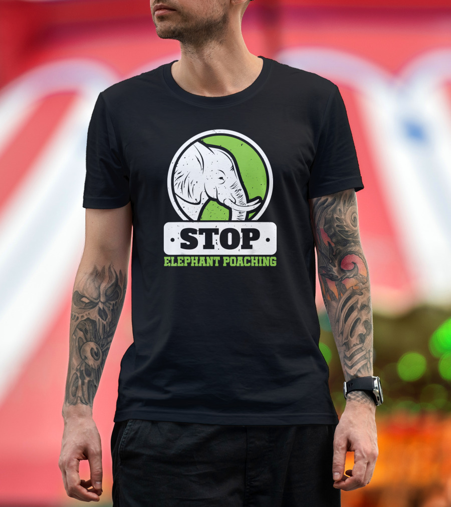 STOP Elephant Poaching Save The Elephants T-Shirt