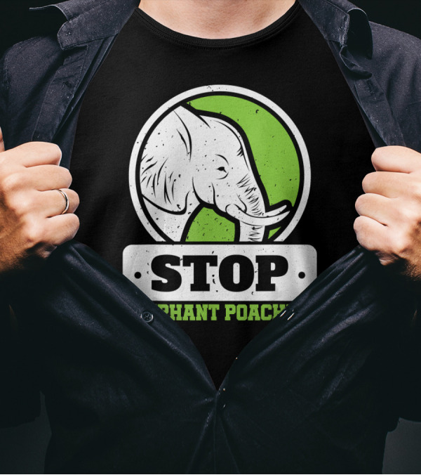 STOP Elephant Poaching Save The Elephants T-Shirt