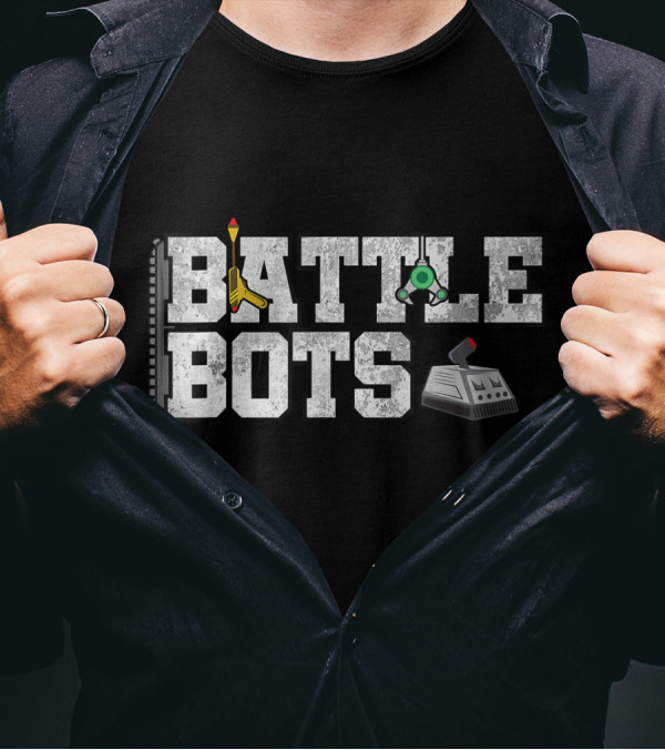 Battle Bots Robot Fanatics Robotics Controller T-Shirt