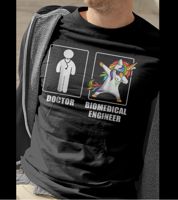 Doctor Biomedical Engineer Unicorn Dabbing T-Shirt