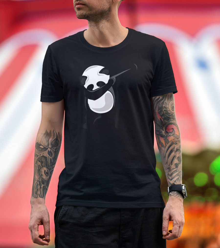 Dabbing Panda Cute Animal Giant Panda T-Shirt