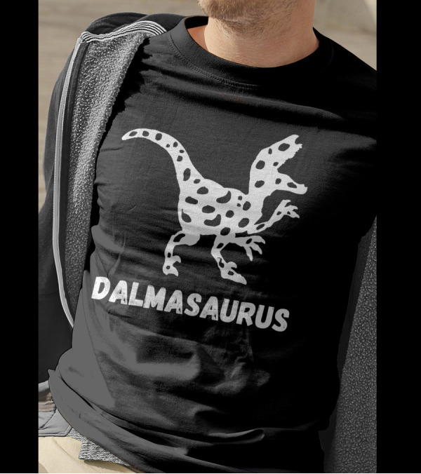 Dalmasaurus Funny Dalmatians Dog Dinosaur T-Shirt