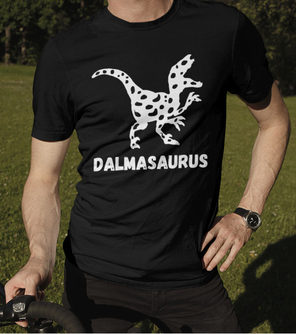 Dalmasaurus Funny Dalmatians Dog Dinosaur T-Shirt