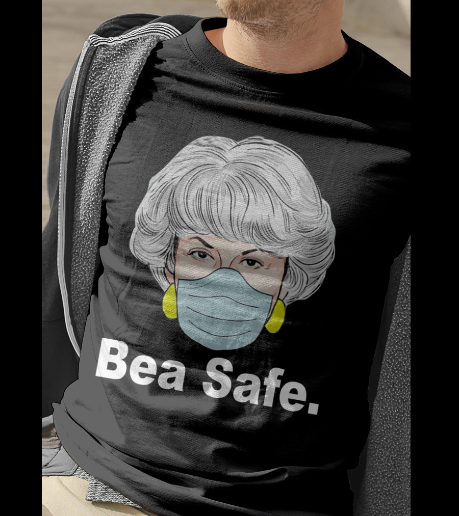 Bea Safe Masked Woman With Yellow Earrings T-Shirt