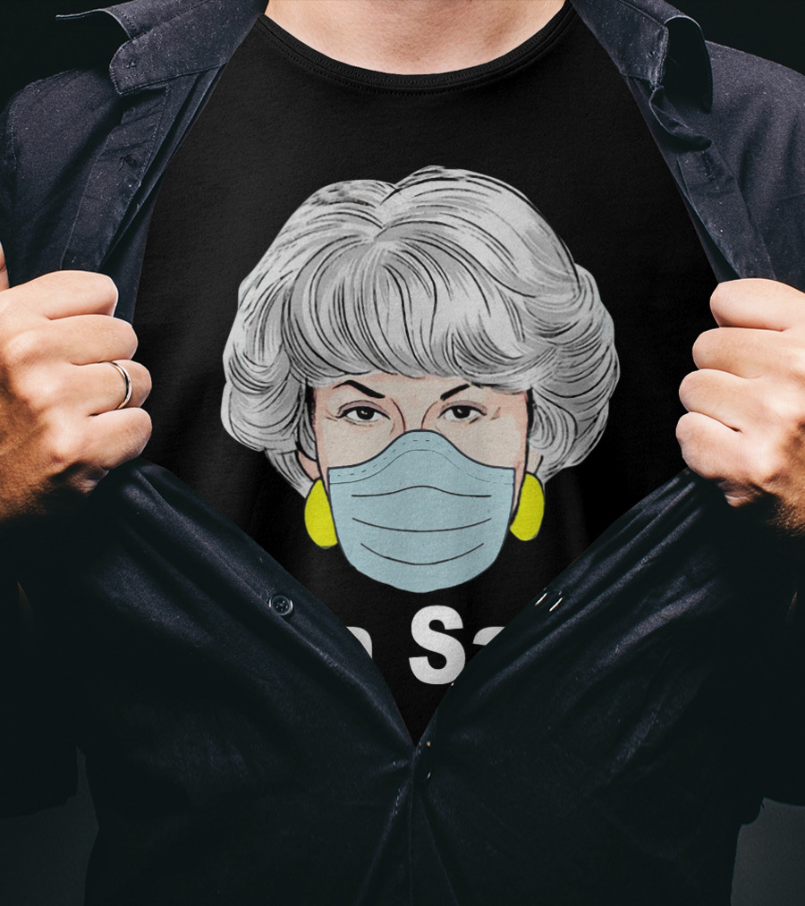 Bea Safe Masked Woman With Yellow Earrings T-Shirt