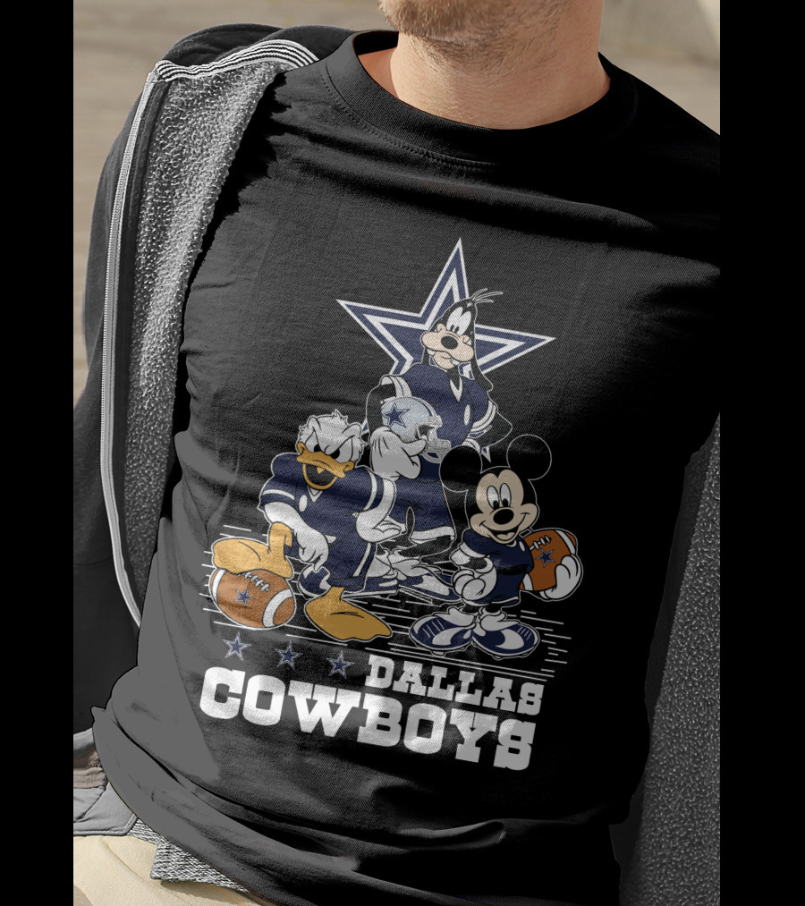 Dallas Cowboys Disney Characters Football Team T-Shirt