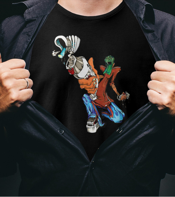 Crouching Tagger Hidden Style Hip Hop Graffiti Aesthetic T-Shirt