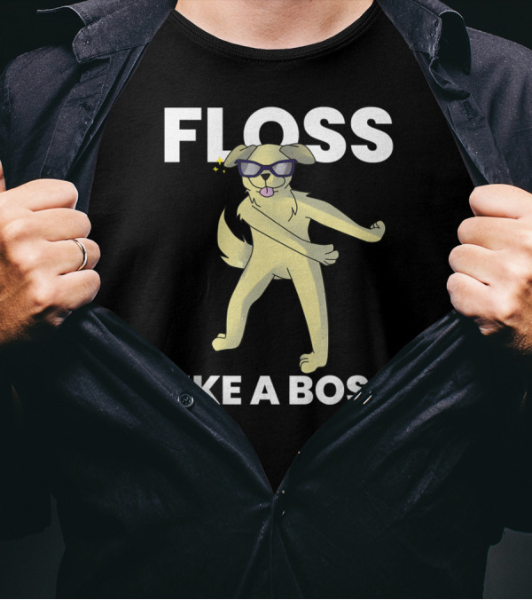 Golden Retriever Floss Like A Boss Cool Dog T-Shirt