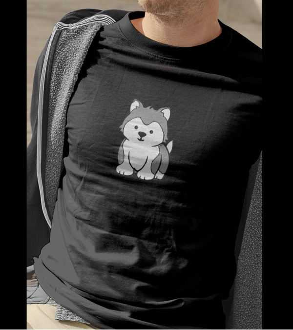 I'm Not Fat I'm Just A Little Husky Puppy Huskies T-Shirt
