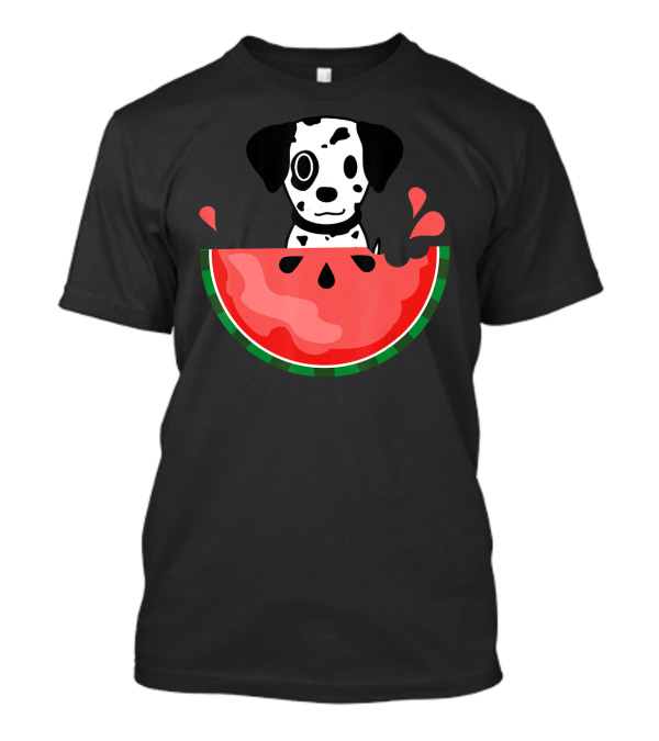 Dalmatian Puppy In Watermelon Summer Slice T-Shirt