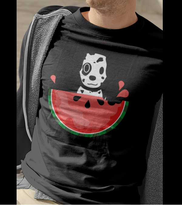 Dalmatian Puppy In Watermelon Summer Slice T-Shirt