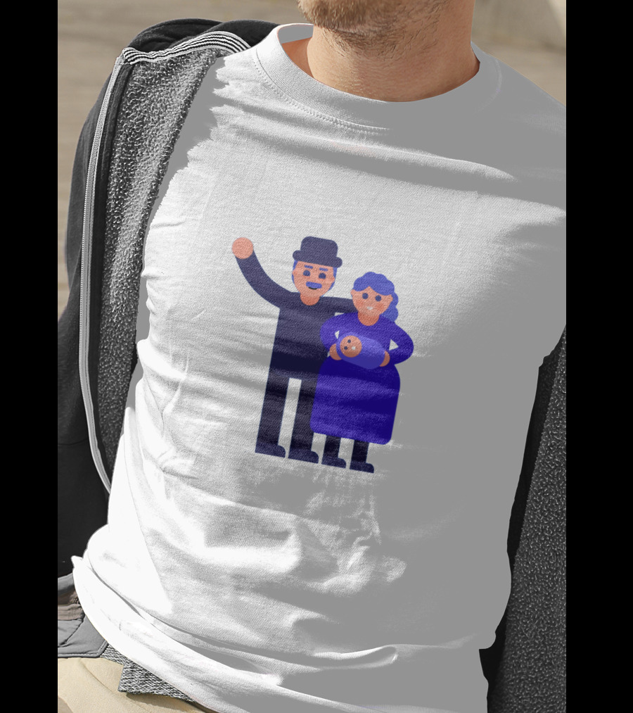 Kurzgesagt Family Cartoon Character T-Shirt