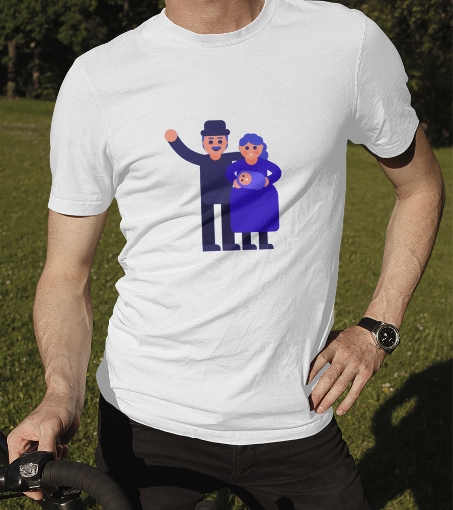 Kurzgesagt Family Cartoon Character T-Shirt