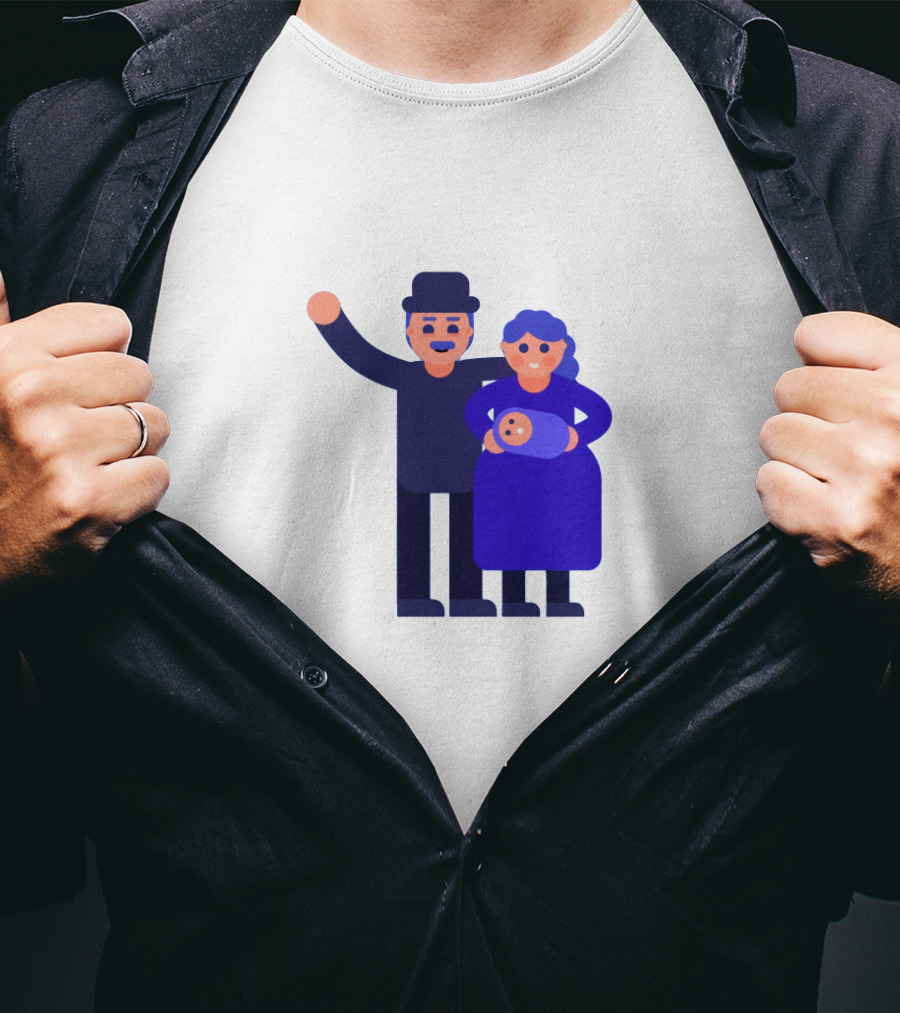 Kurzgesagt Family Cartoon Character T-Shirt