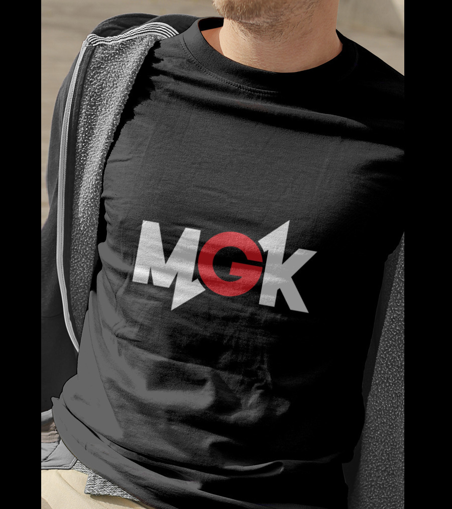 MGK Logo Bold Red Lettering With Lightning Bolt T-Shirt