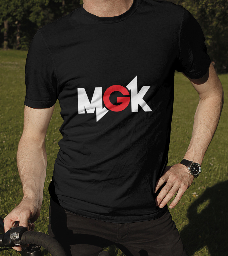 MGK Logo Bold Red Lettering With Lightning Bolt T-Shirt