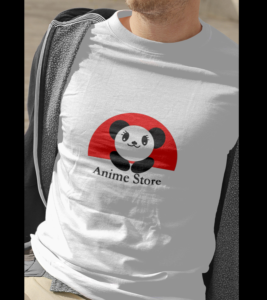 Anime Store Panda Logo Japan Sun Circle T-Shirt