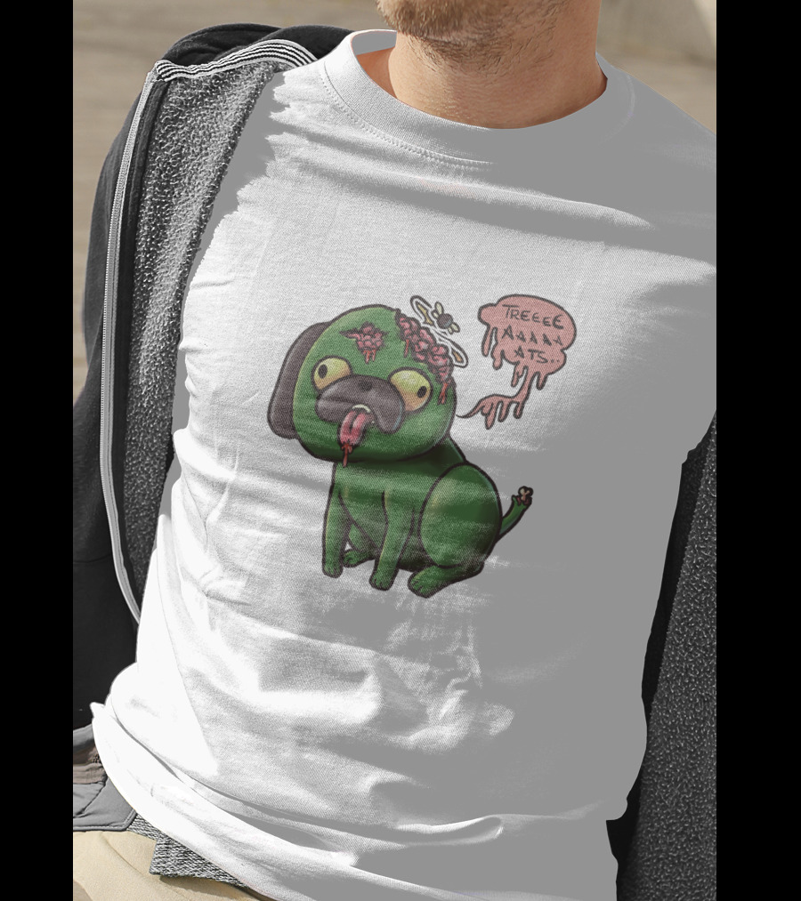 Nerdecrafter Zombie Pug TREATS T-Shirt