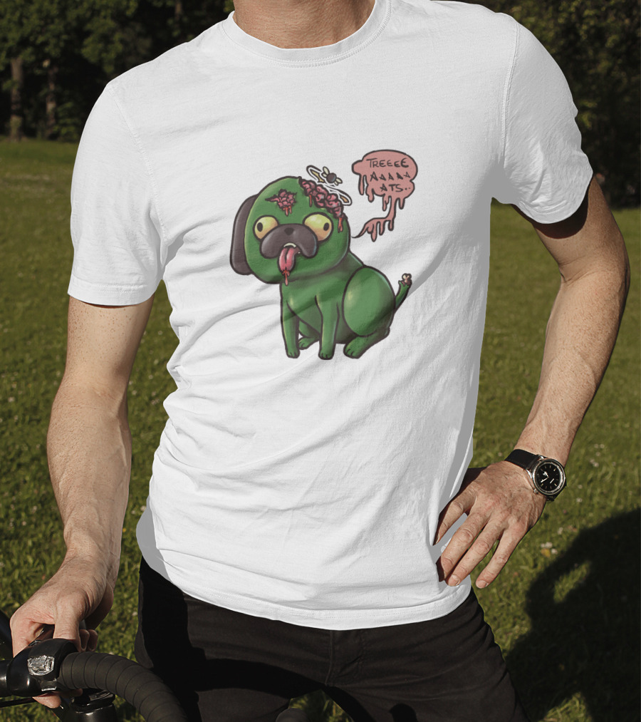 Nerdecrafter Zombie Pug TREATS T-Shirt