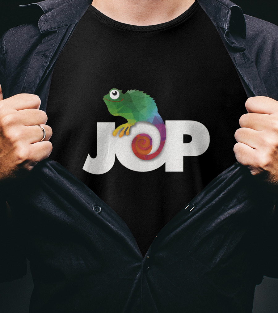 JOP Colorful Chameleon Logomerch T-Shirt