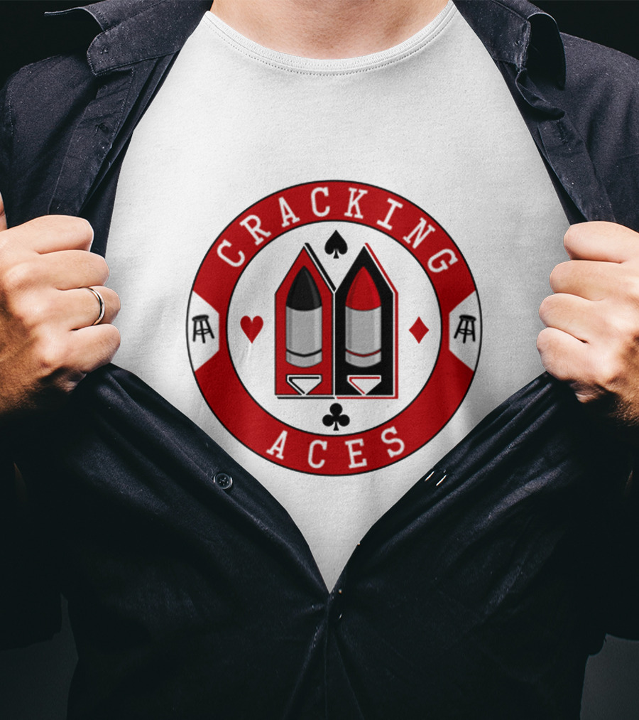 Cracking Aces Poker Logo Iconic T-Shirt