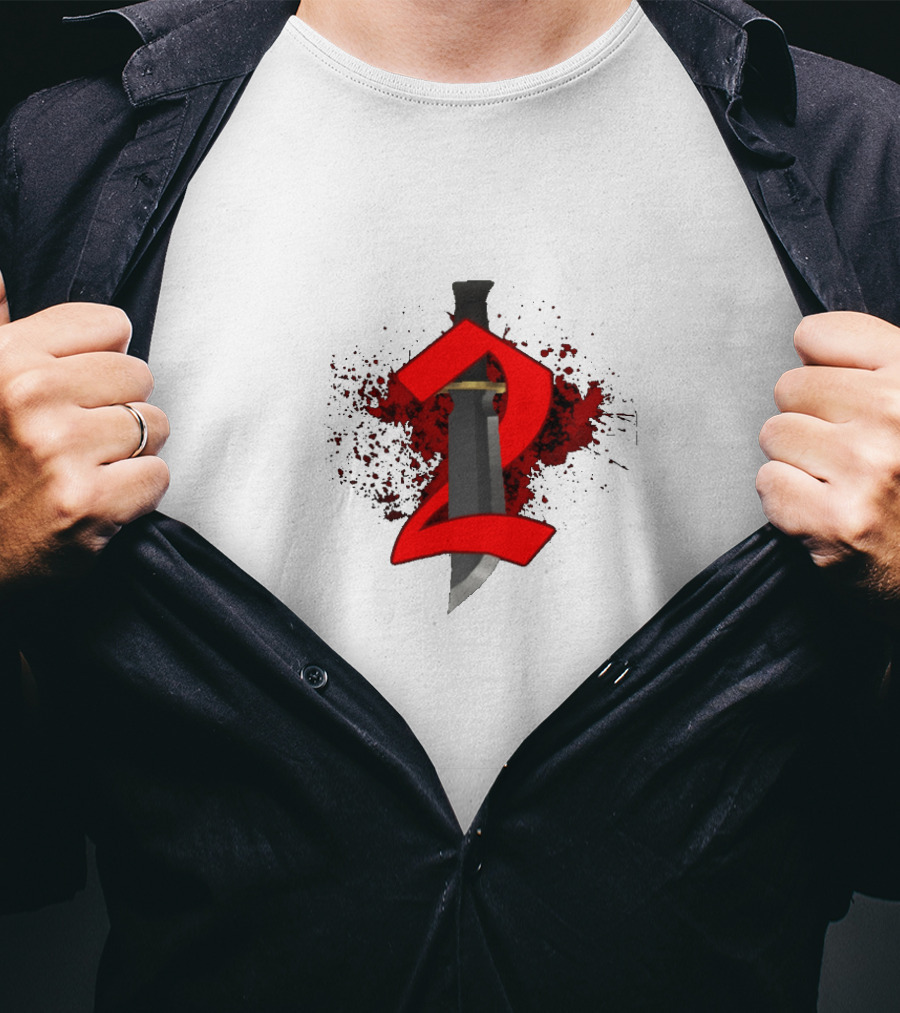 MM2 Murder Knife Bloody Number Two T-Shirt