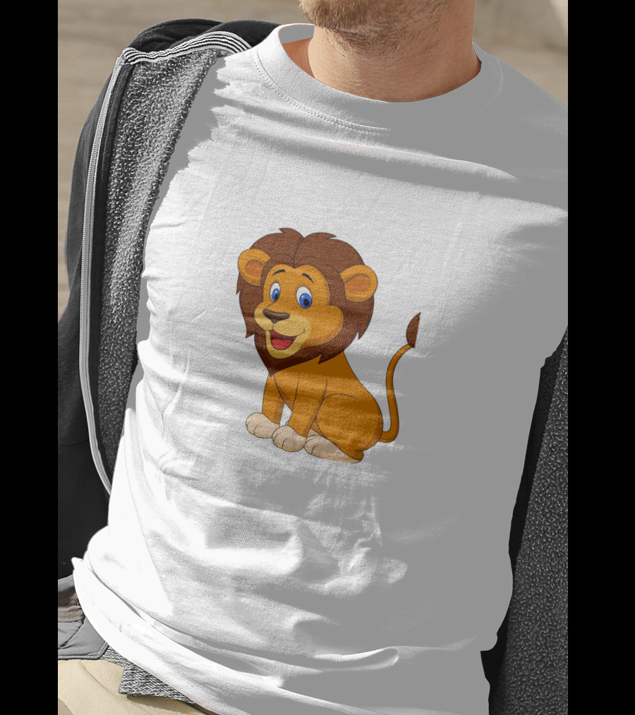 Seven Lions Cartoon Lion T-Shirt