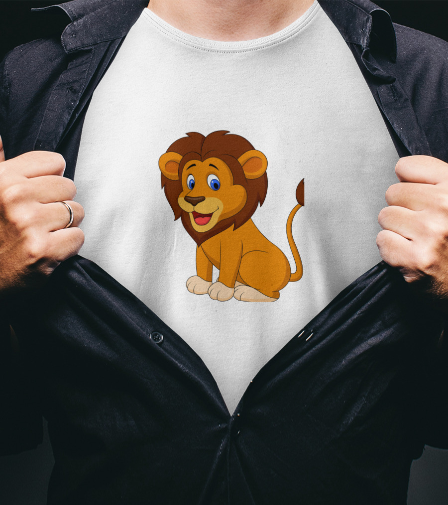 Seven Lions Cartoon Lion T-Shirt
