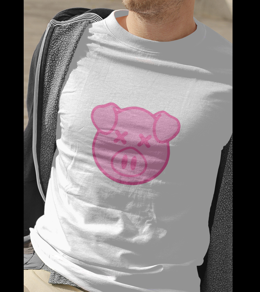 Shane Dawson Pink Pig Icon With Crossed Eyes T-Shirt