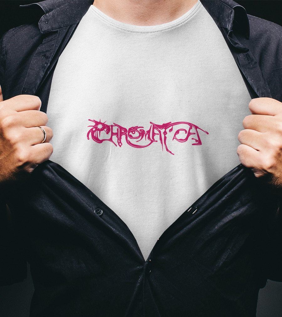 Chromatica Lady Gaga Stylized Pink Font T-Shirt