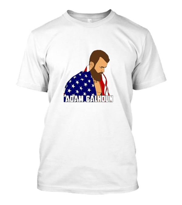 ADAM CALHOUN American Pride Flag Cloak T-Shirt