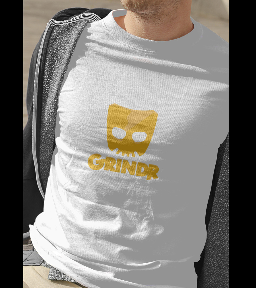 Grindr Bold Yellow Mask T-Shirt