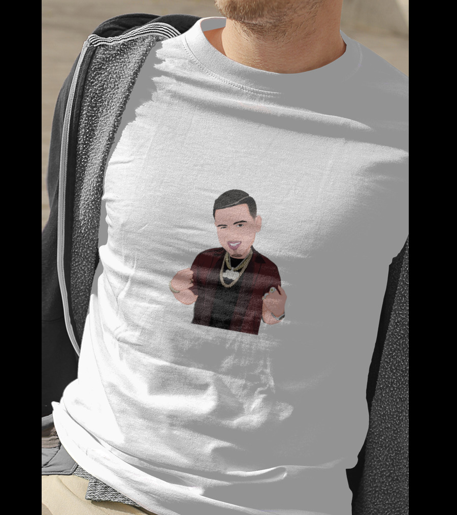 Fuerza Regida Cartoon Character With Chains And Rings T-Shirt