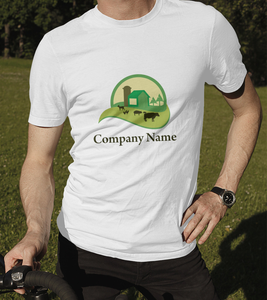 Farm Company Name Livestock Barn T-Shirt