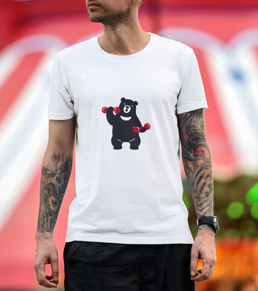 Blackbear Lifting Red Dumbbells T-Shirt