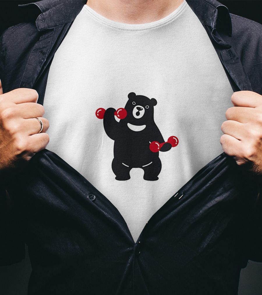 Blackbear Lifting Red Dumbbells T-Shirt