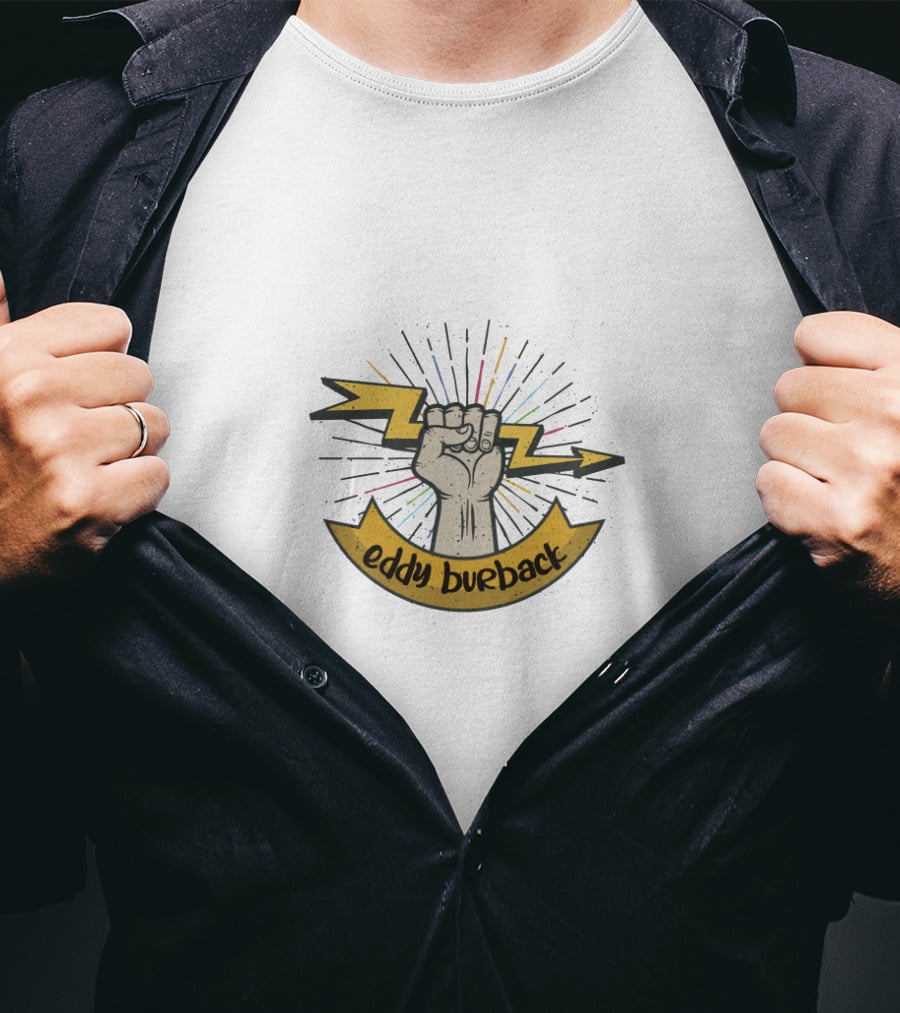 Eddy Burback Lightning Bolt Fist T-Shirt