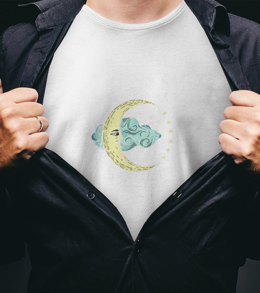 Neck Deep Celestial Moon And Stars T-Shirt