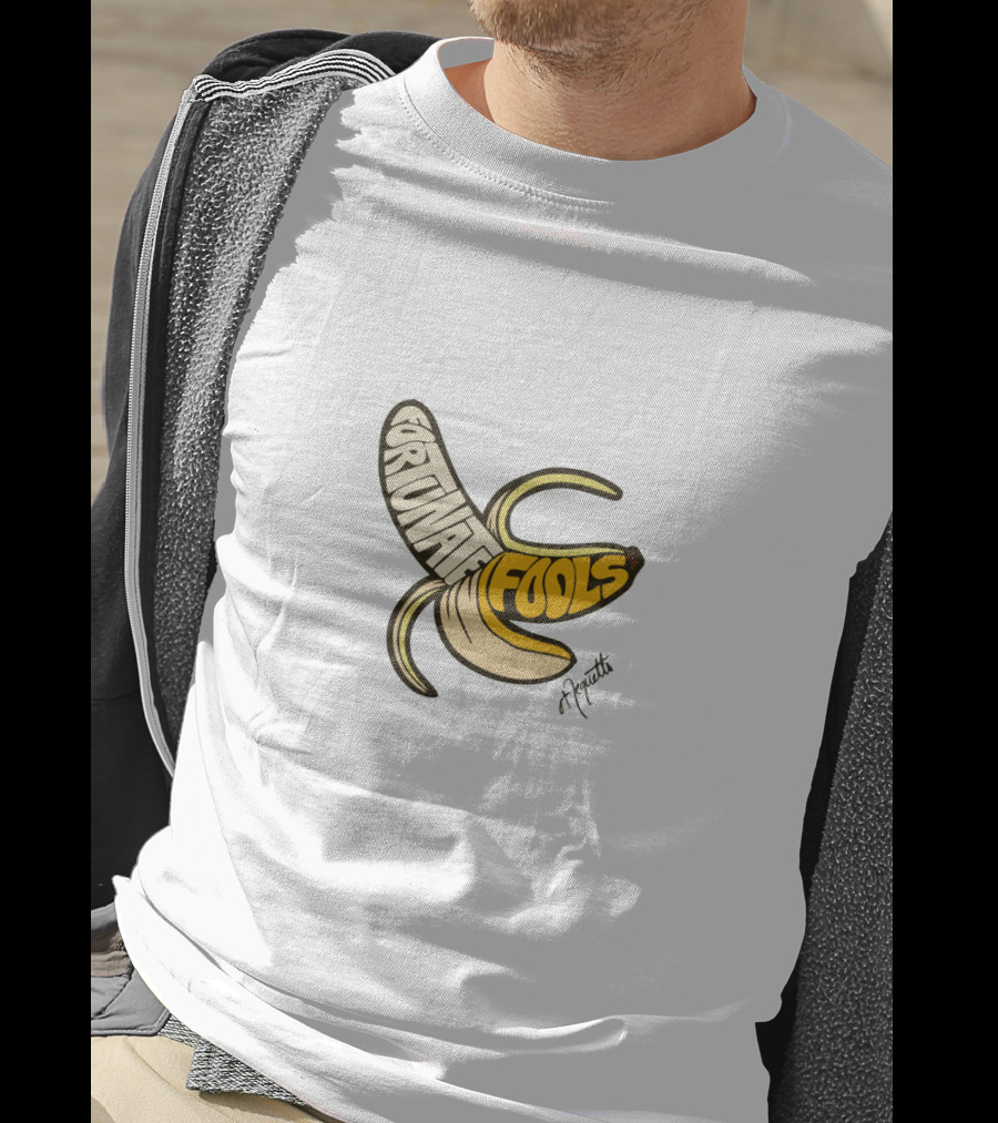 Fortunate Fools Banana Art By Franks T-Shirt