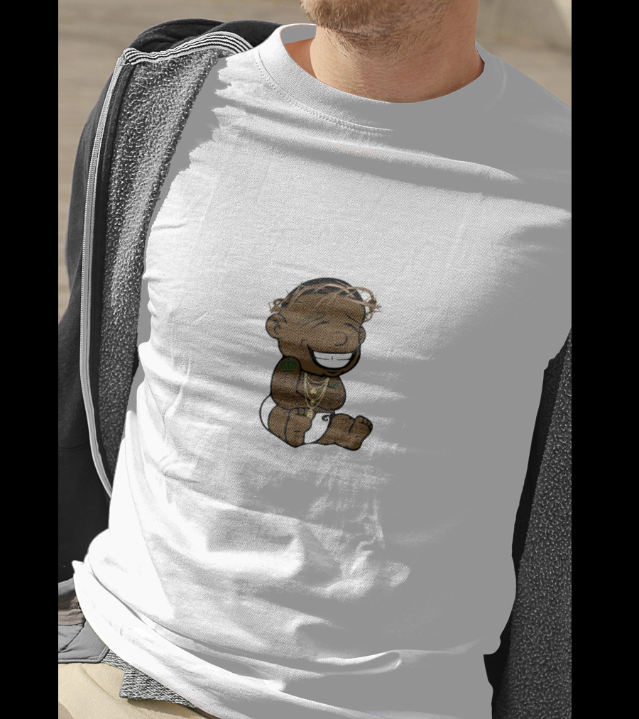 DaBaby Cartoon Character With Tattoos And Jewelry T-Shirt