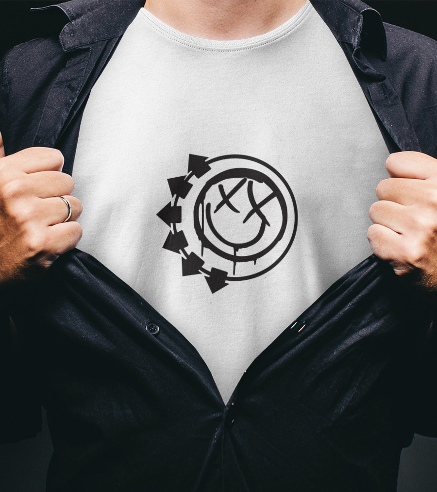 Blink 182 Smiley Face Arrows T-Shirt