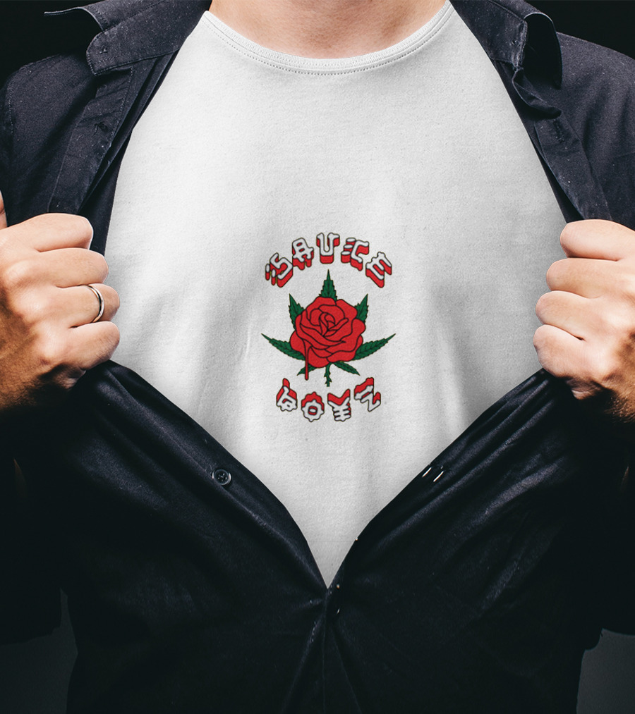 Lil Mosey Sauce Boyz Rose T-Shirt