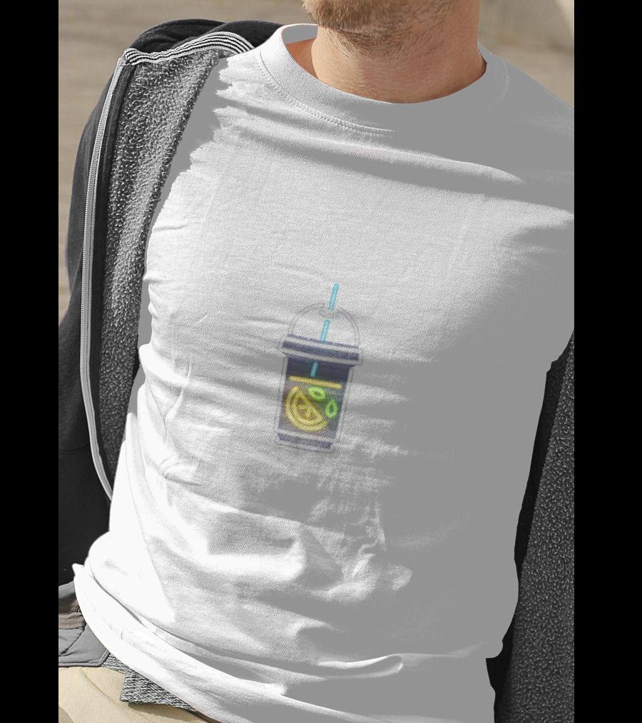 Lemon Drink Neon Sign Art Brick Nermon T-Shirt