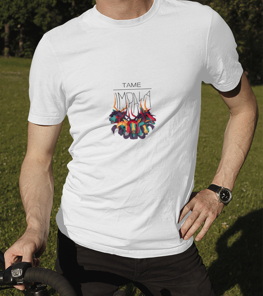Tame Impala Colorful Abstract Impala Heads T-Shirt