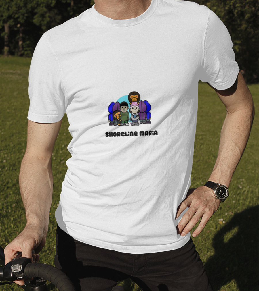 Shoreline Mafia Cartoon Characters Group Image T-Shirt