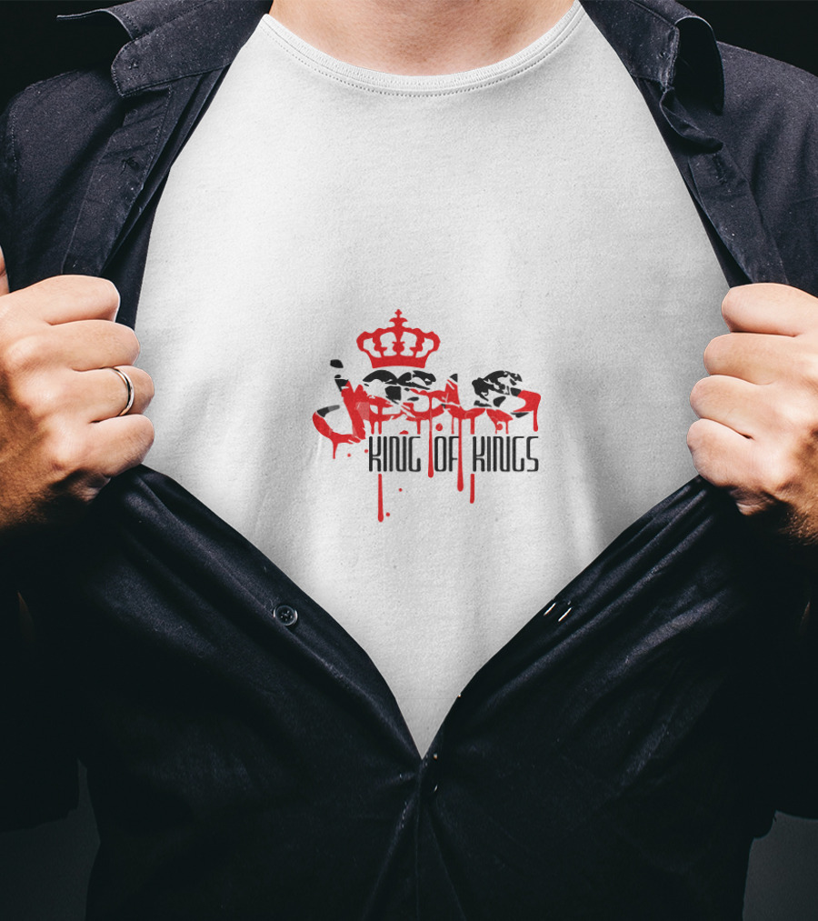 Jesus King Of Kings Dripping Crown T-Shirt